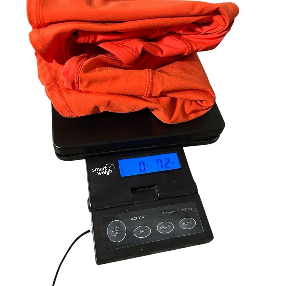 Athleta Action Skort in Dobby 14.5” Medium Skirt Short Athletic Orange Pockets - Picture 6 of 6